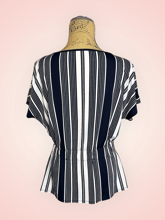 🌻 Laura Striped Drawstring Top #566 - Picture 4 of 11
